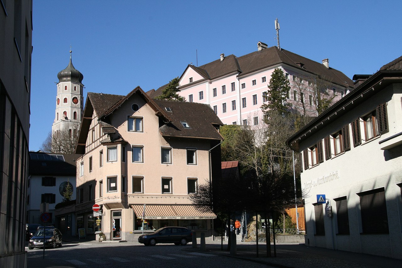 Het historische centrum van Bludenz