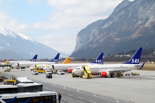 De luchthaven van Innsbruck