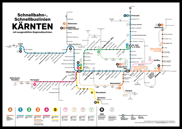 De S-Bahn van Karinthië