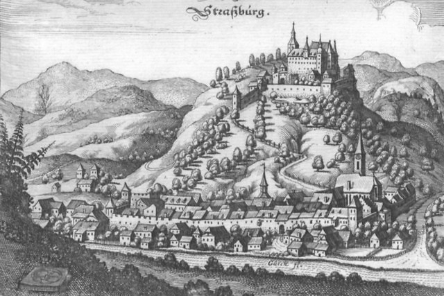 Straßburg aan het einde van de 17e eeuw.