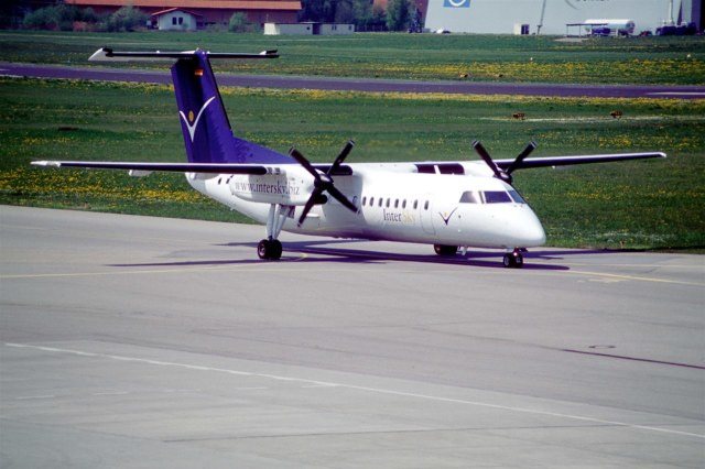 Vliegtuig van InterSky in Friedrichshafen
